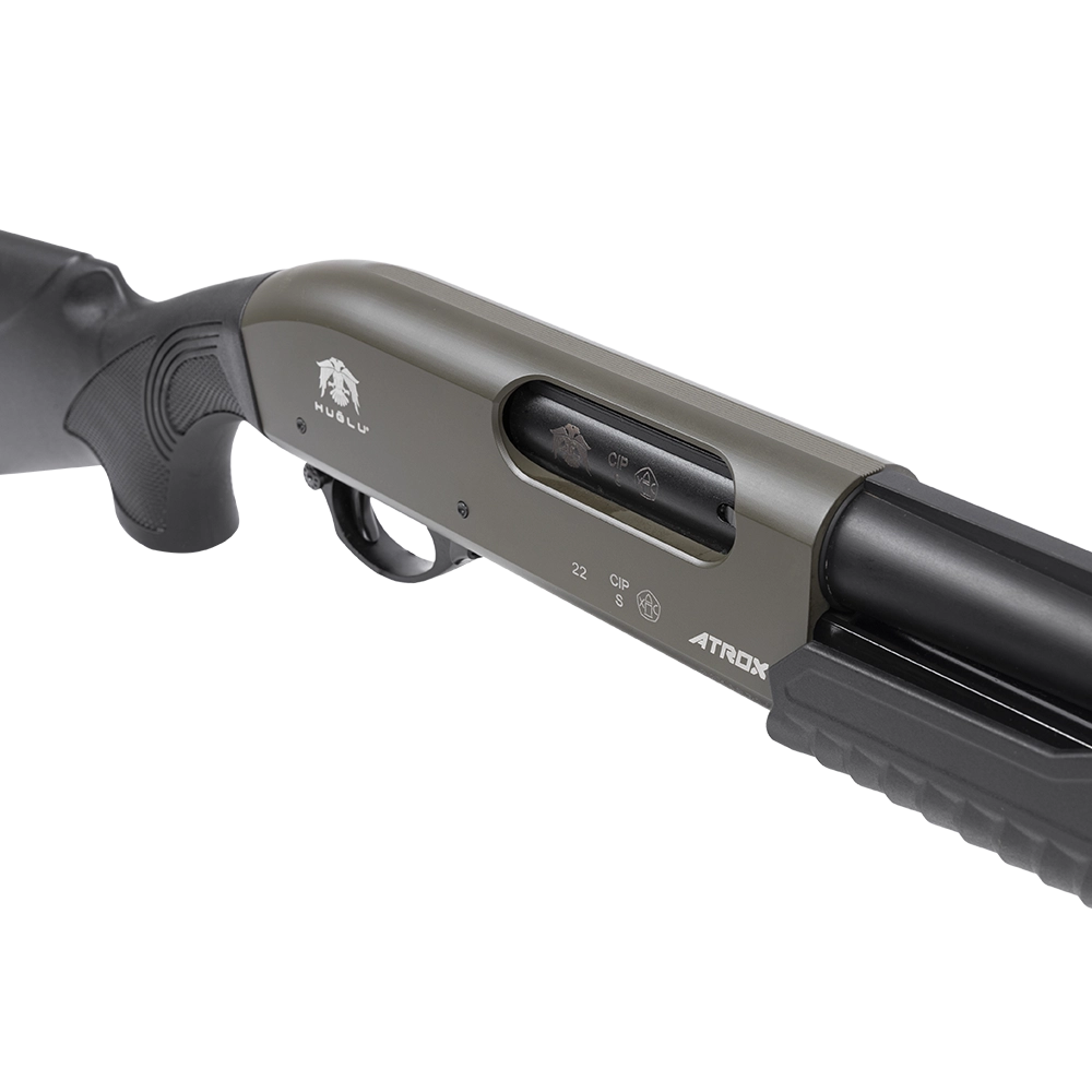 Ружье HUGLU ATROX A STANDARD I KHAKI 12x76 PUMP SYNTHETIC, 7+1, L510. Фото №4  Ружье HUGLU ATROX A STANDARD I KHAKI 12x76 PUMP SYNTHETIC, 7+1, L510. Фото №4