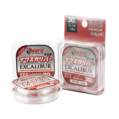 Леска Akara Excalibur Premium Quality 30м 0.105. Фото №1