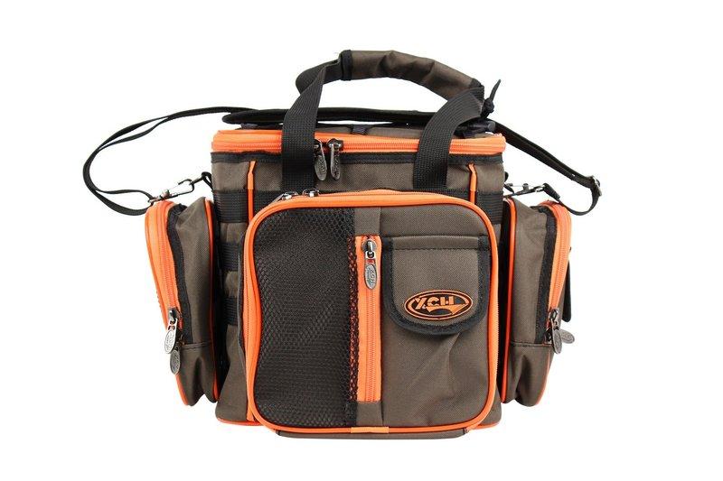 Сумка для рыболовных снастей (средняя) с системой МОЛЛЕ c 6 коробками