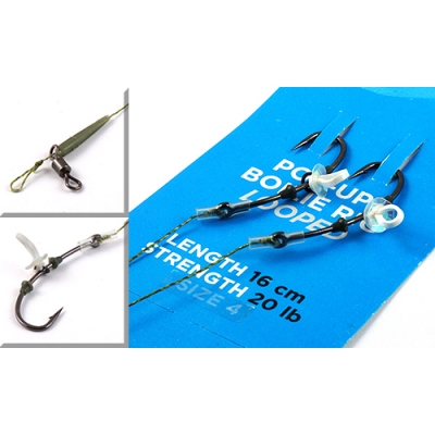 Оснастка волосяная Nautilus Pop-Up Boilie Rig 16см 20lb #6. Фото №1