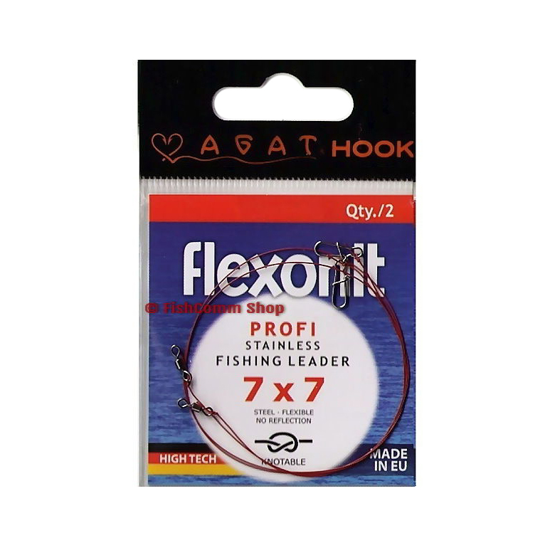 Поводок Flexonit 7x7 0,27мм 6,8кг 30см. Фото №1