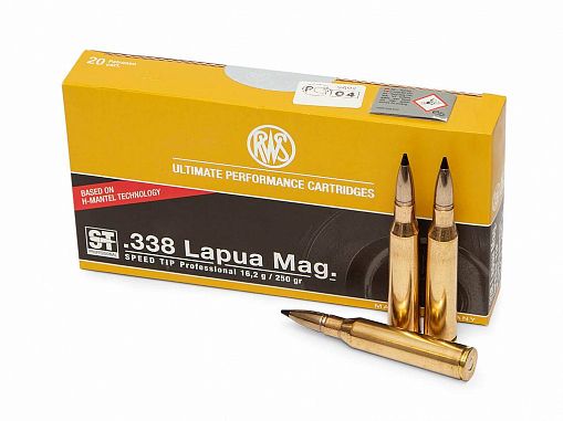 Патрон нарезной RWS калибр 338 Lapua Mag DN Speed Tip Pro 16,2 гр. (в пачке 20 шт.). Фото №2