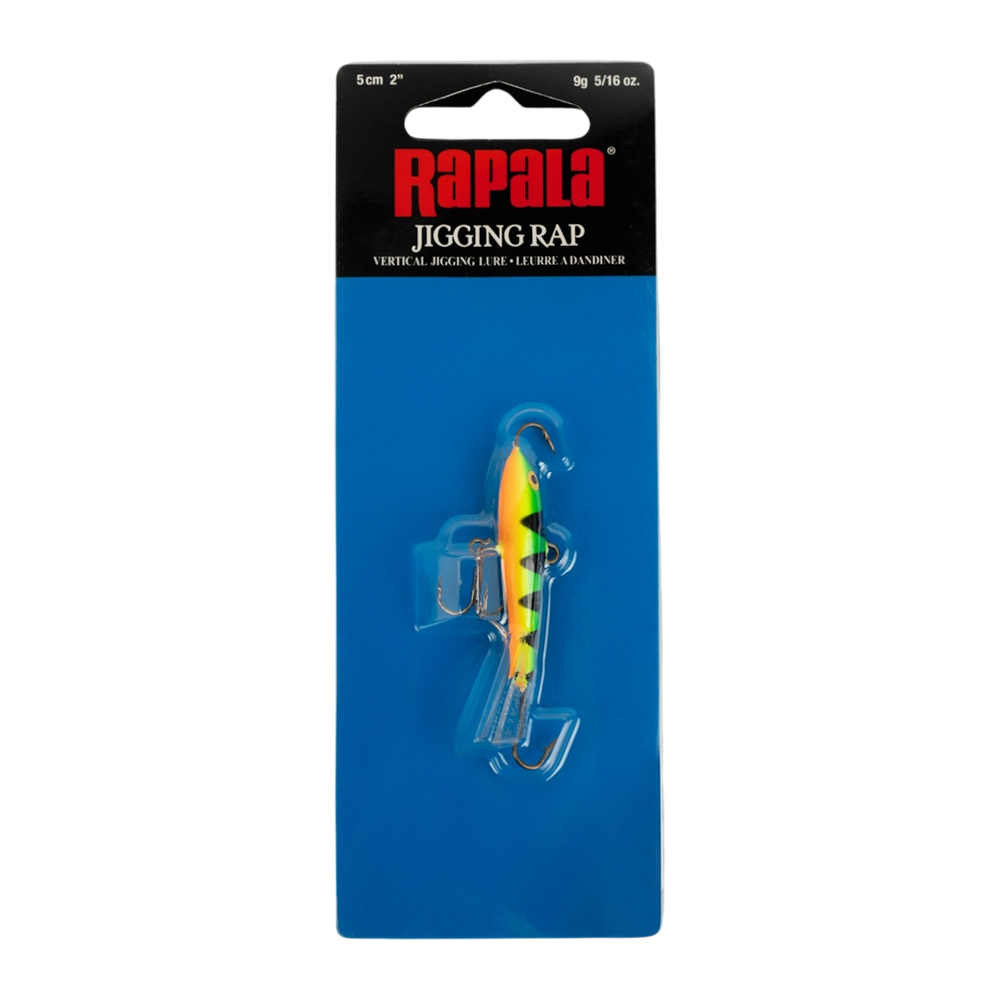 Балансир Rapala Jigging Rap 50мм, 9гр, цвет (GLP) с тройником. Фото №1