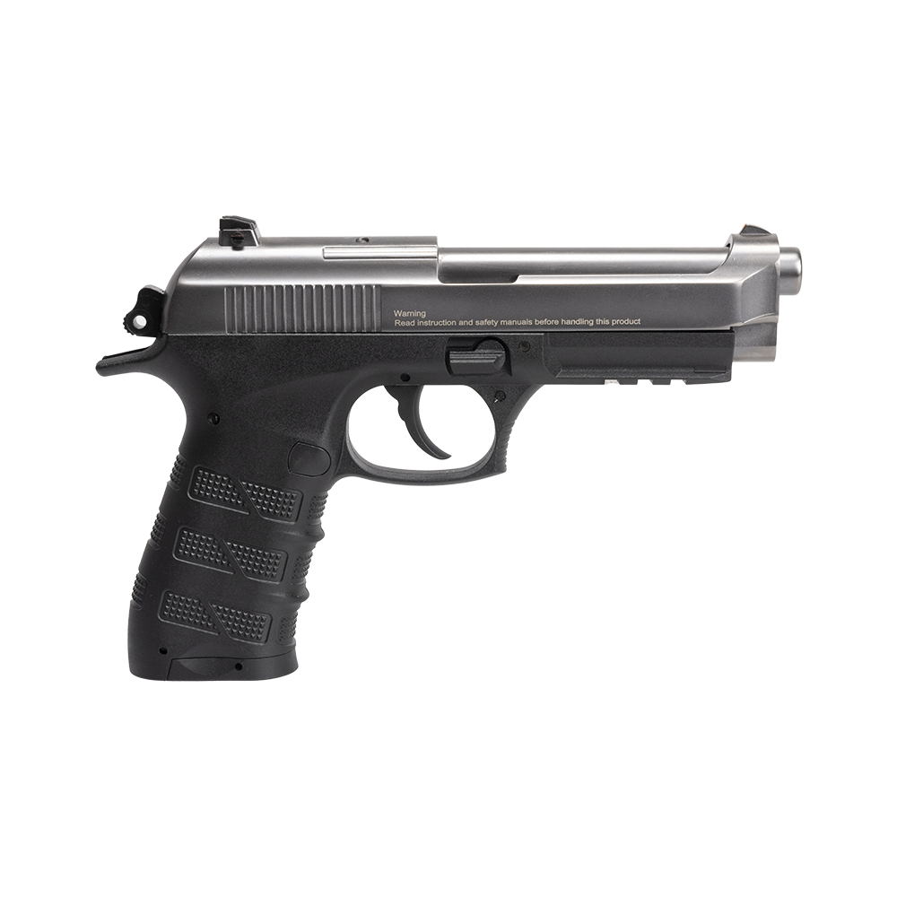 Пистолет пневматический EKOL ES P92 B FUME, (никель) (Blowback) калибр 4,5 мм, 3 Дж. Фото №1
