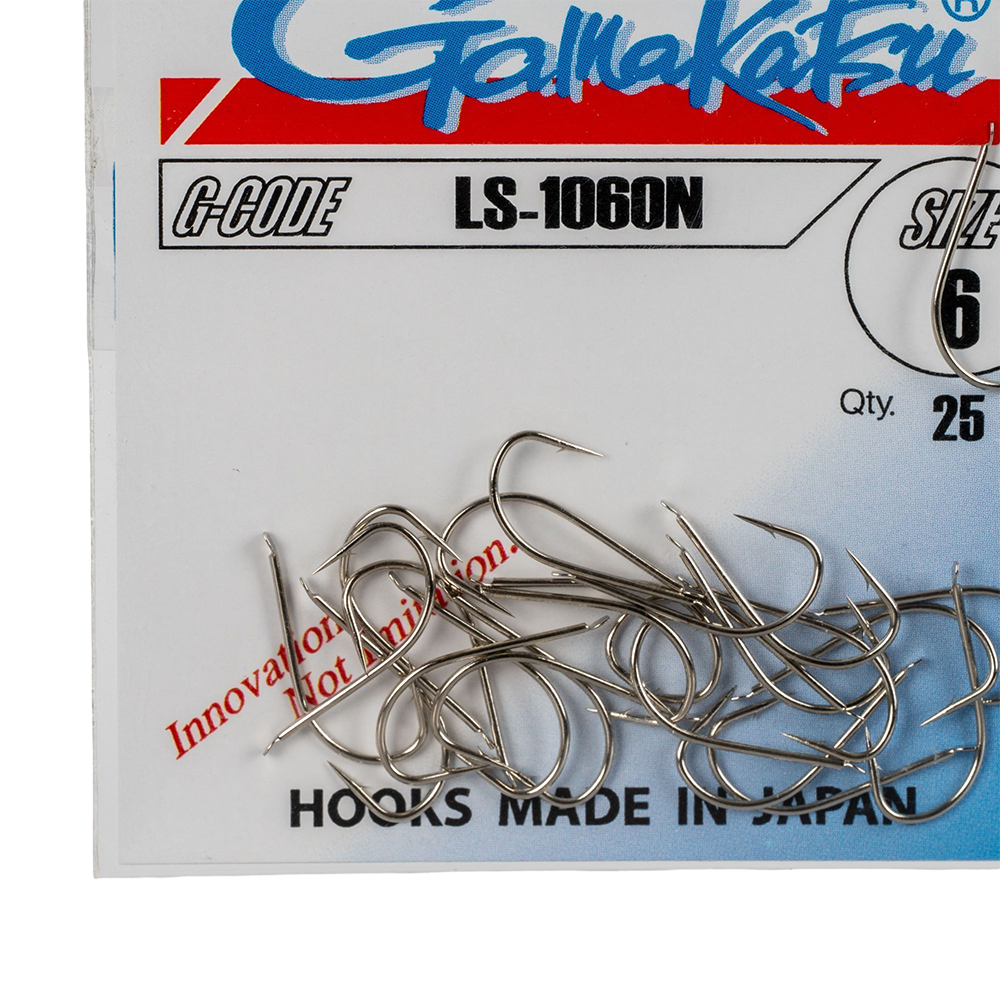 Крючок Gamakatsu Hook LS-1060N Nickel №06. Фото №2