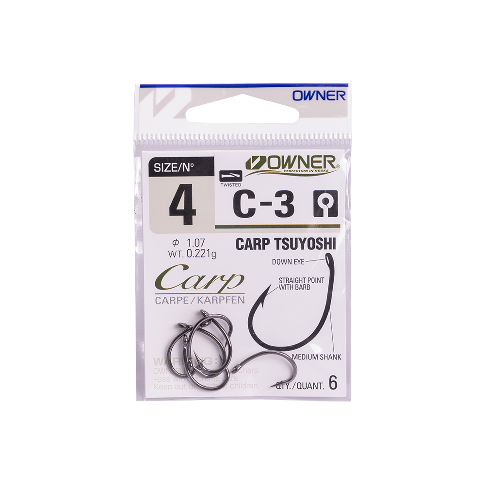 Крючок Owner №50923/53263/C-3 №4 (6шт) CARP. Фото №2