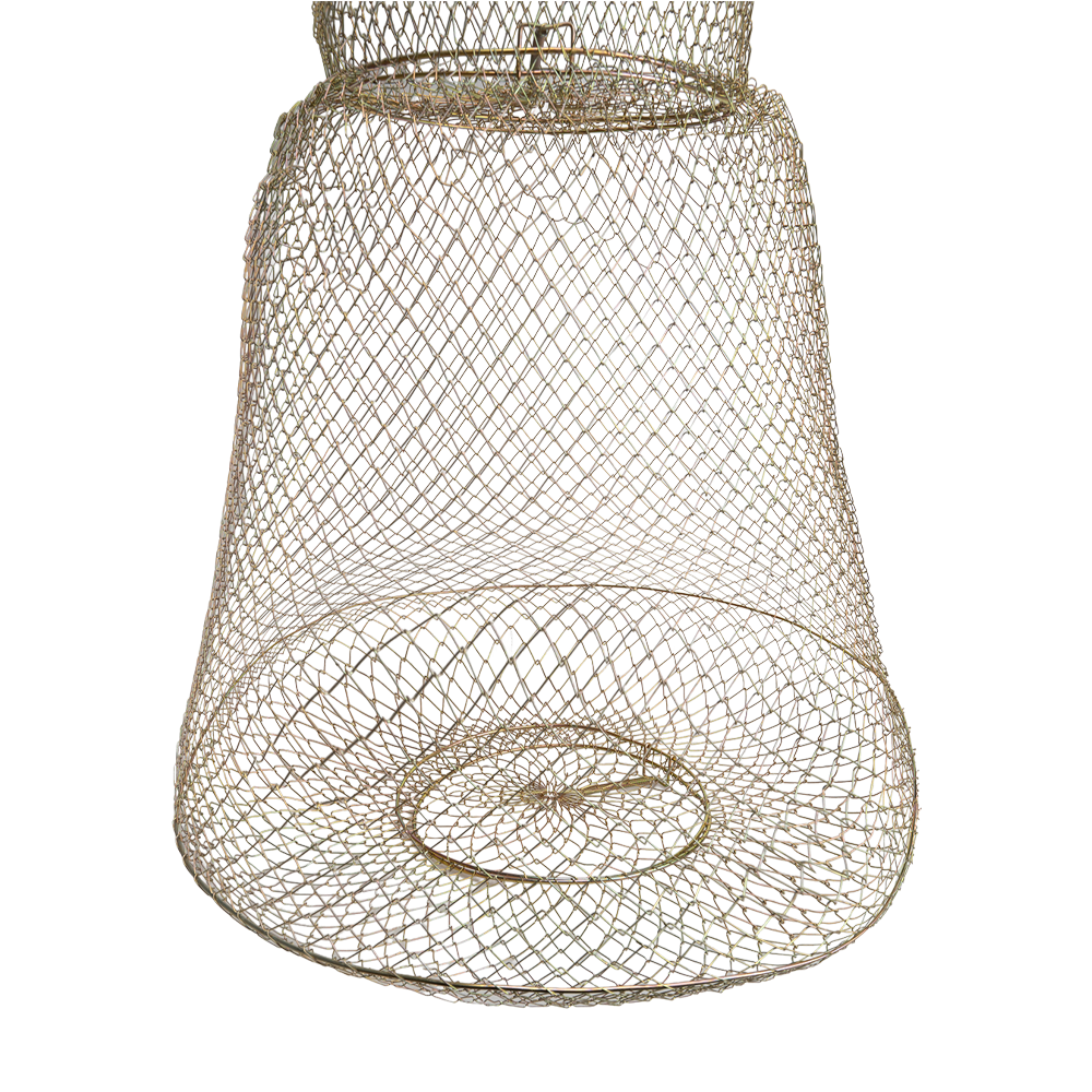 Садок рыболовный Tirana с ручкой, металлическая сетка,  d50, 50см. Фото №2