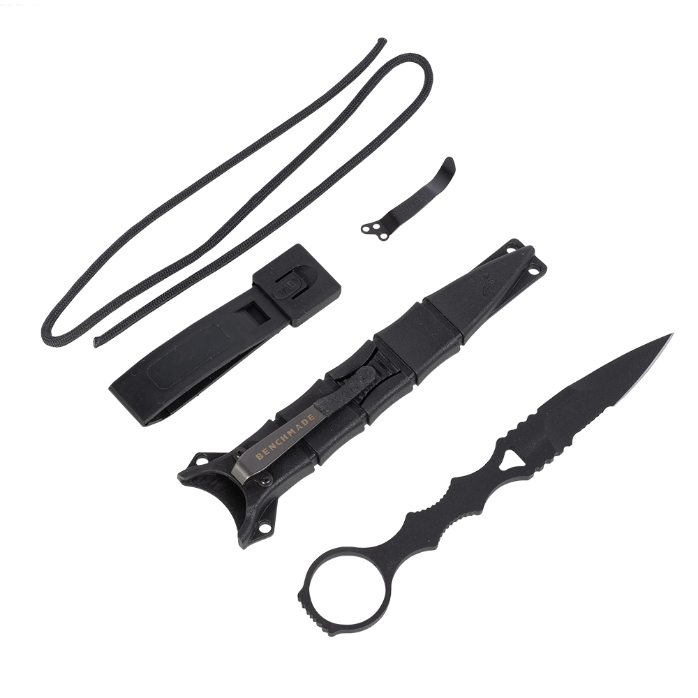 Нож Benchmade SOCP BM178SBK, с фикс. клинком, сталь 440C, серрейтор. Фото №4