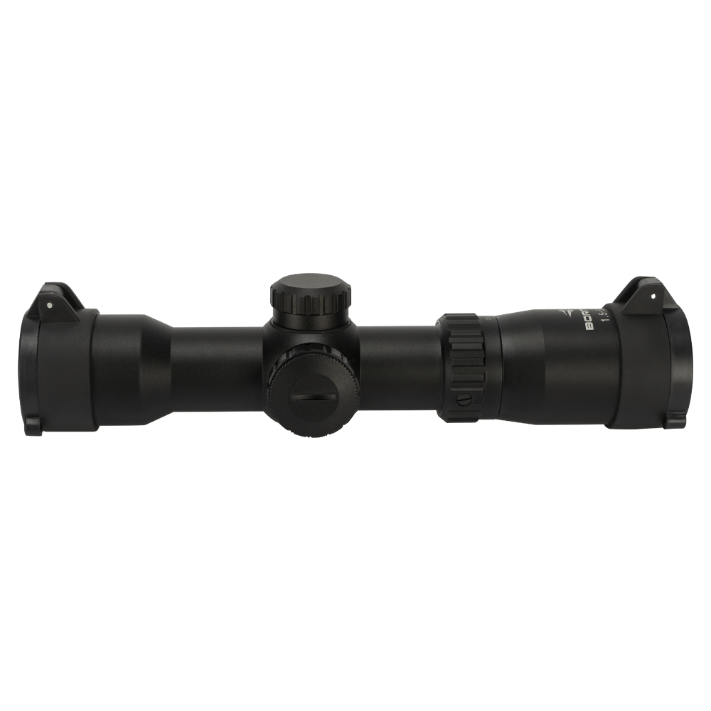 Прицел оптический BORNER 1,5-5x32 для арбалета с подсветкой (кольца)