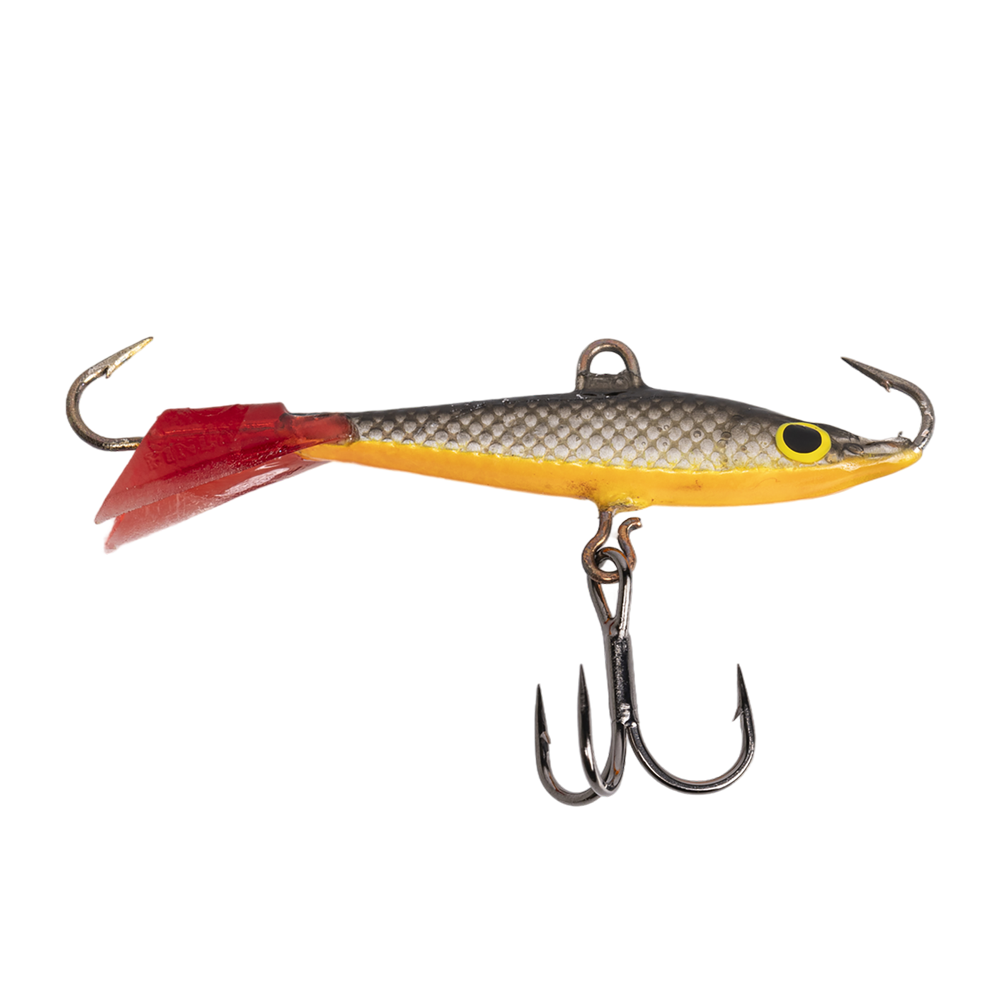 Балансир Kuusamo Tasapaino 50мм, 7гр, цвет (BL/S/FO-R) с тройником. Фото №1 Балансир Kuusamo Tasapaino 50мм, 7гр, цвет (BL/S/FO-R) с тройником. Фото №1