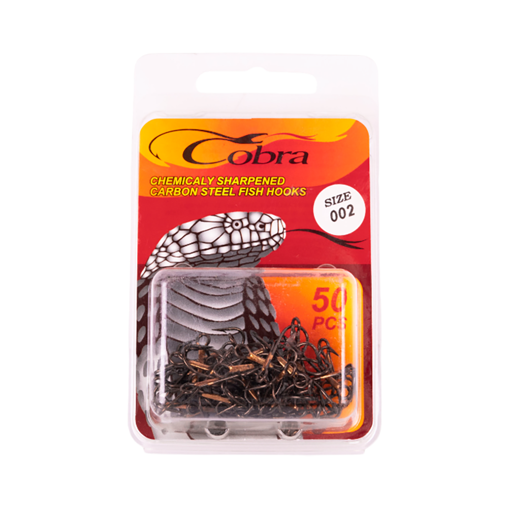 Крючки-двойники Cobra серия 2079 размер 002 50шт. Фото №1 Крючки-двойники Cobra серия 2079 размер 002 50шт. Фото №1