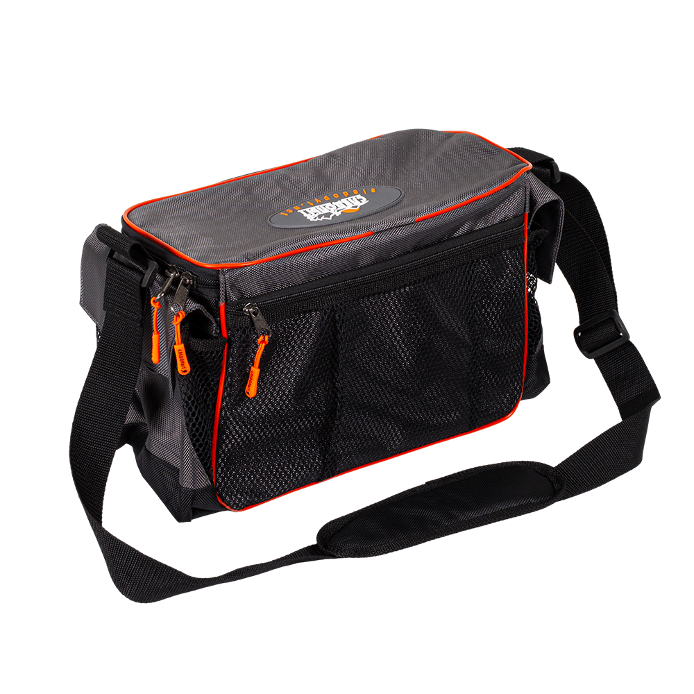 Сумка рыболовная "СЛЕДОПЫТ" Base Lure Bag L, 36х22х15 см, цв. серый + 3 коробки Luno 20/2/	. Фото №2