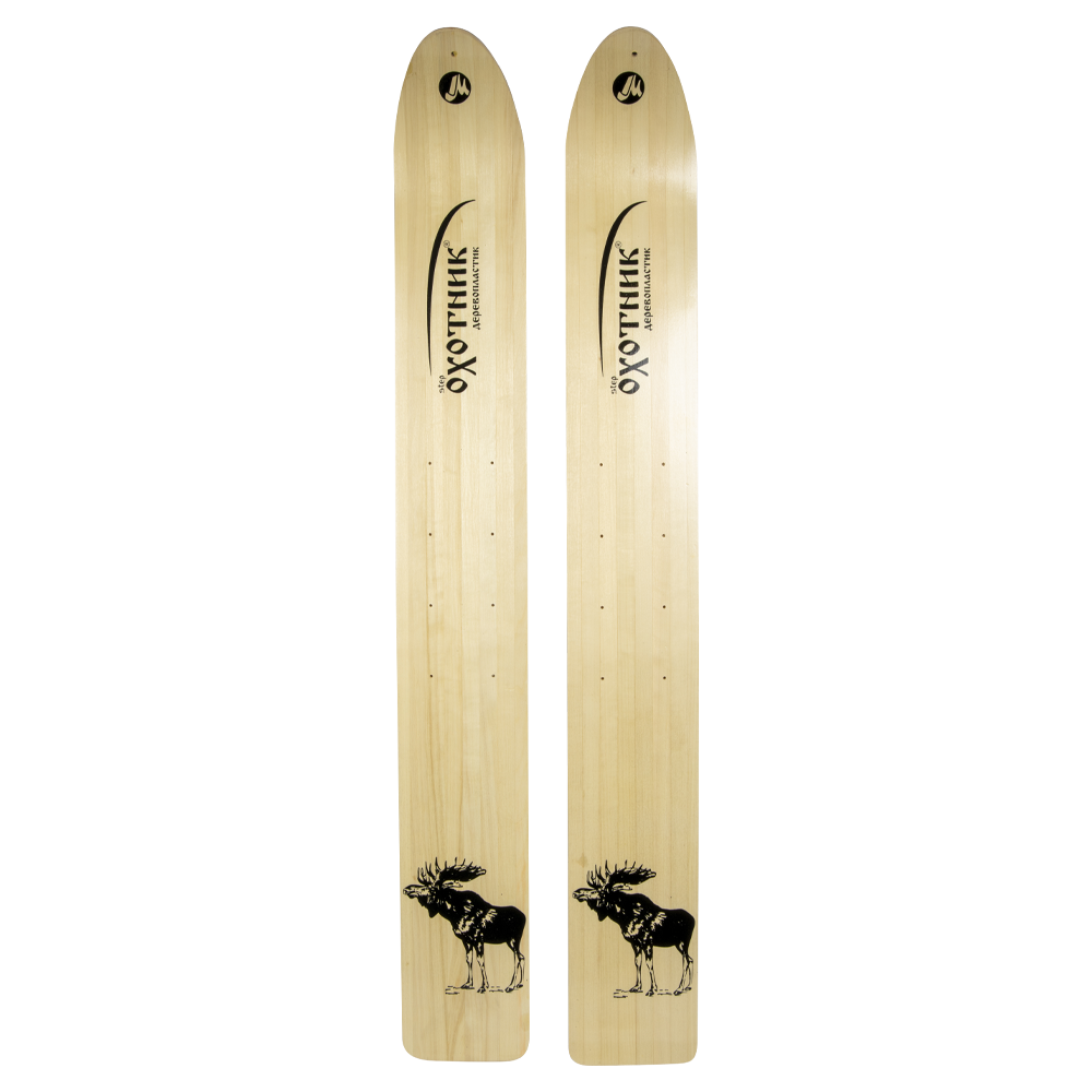 Лыжи "Охотник" 120см (дерево / пластик). Фото №1