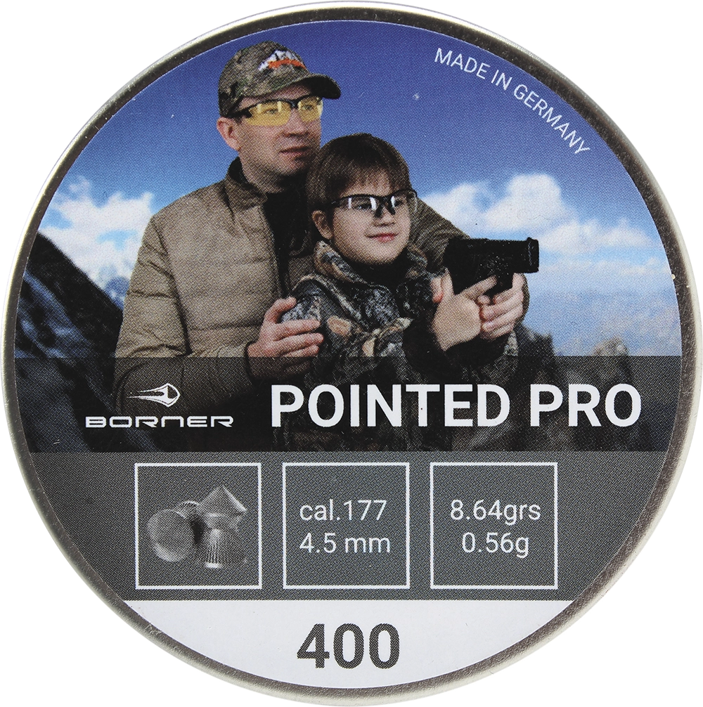 Пуля пневматическая Borner "Pointed Pro",  4,5 (400 шт.) 0,56гр.