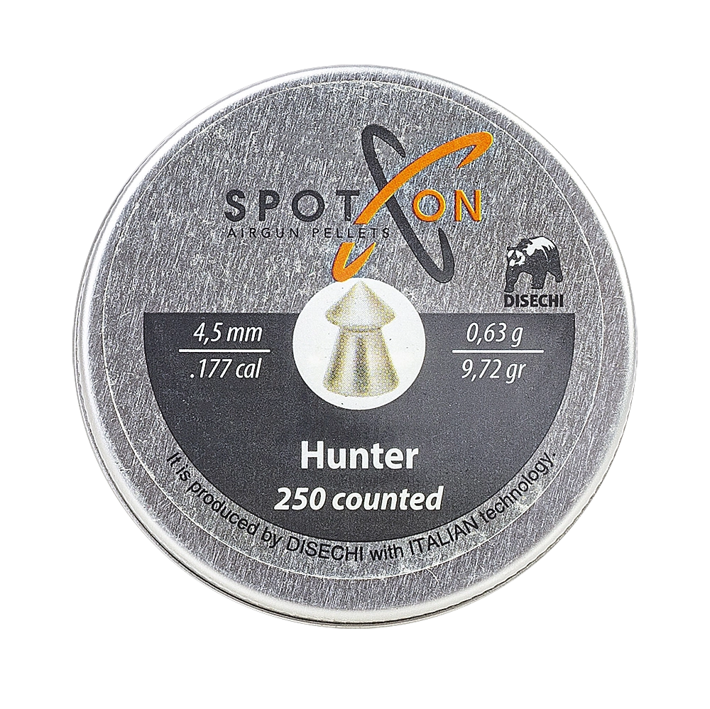 Пуля пневматическая SPOTON Hunter 4,5 мм, 0,63 гр. (250 шт). Фото №5