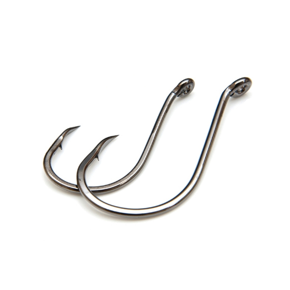 Крючок Owner одинарный, колечко, черный BC, 12 шт/уп. Фото №1 Крючок Owner одинарный, колечко, черный BC, 12 шт/уп. Фото №1