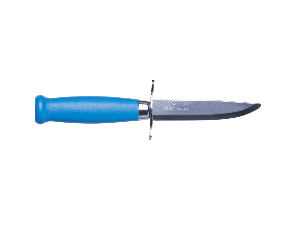 Нож Morakniv Scout 39 Safe Blue Stainless, рукоять голубого цвета. Фото №2