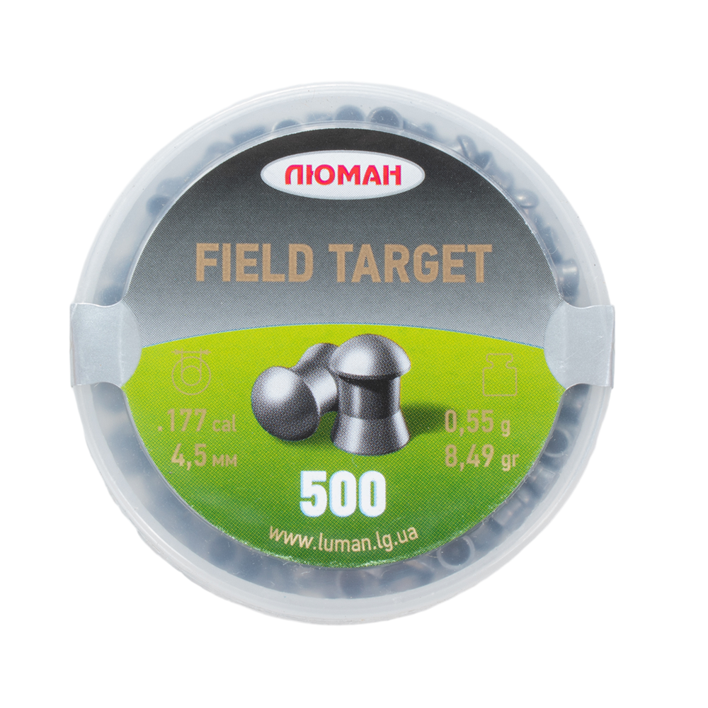 Пуля пневматическая "Field Target", 0,55 г. 4,5 мм. (500 шт.) (36 в упаковке). Фото №1