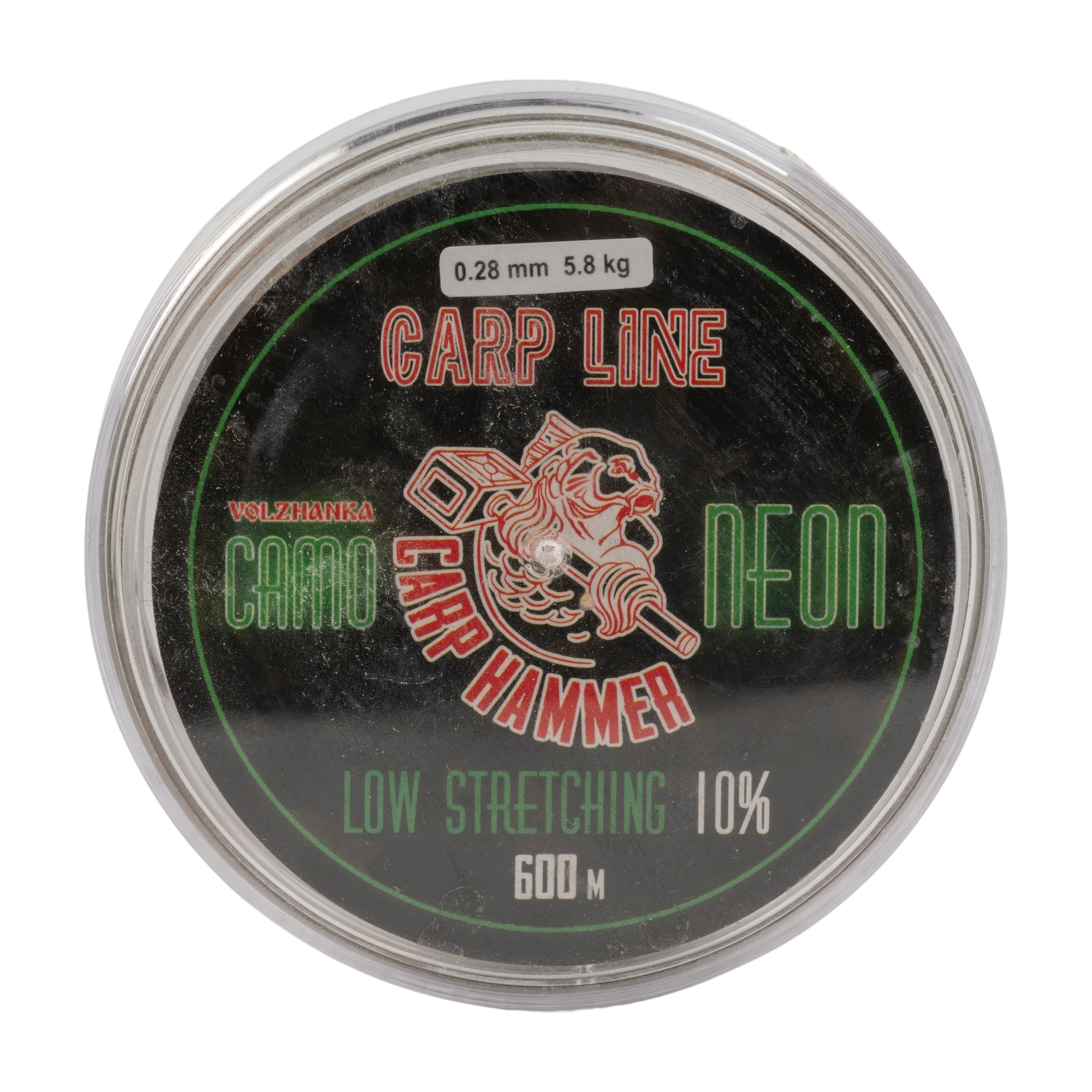 Леска моно "Carp Hammer Camo Neon" 600м/0.28мм 5,8кг цв. Камуфляжный