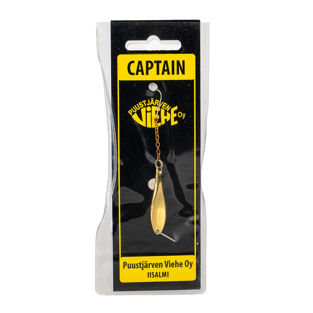 Блесна Puustjarven Captain 38мм, 5гр, цвет (Hop/Mes) цепочка-крючок. Фото №1