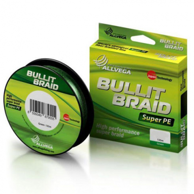 Леска плетеная ALLVEGA Bullit Braid "Multi Color" 150м 0,40мм 36,3кг (BB150MC40). Фото №2 Леска плетеная ALLVEGA Bullit Braid "Multi Color" 150м 0,40мм 36,3кг (BB150MC40). Фото №2