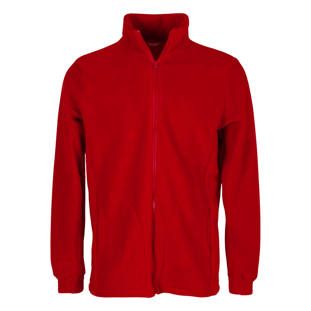 Толстовка "Флиска" с разъемной молнией (красный, 60-62 182-188). Фото №1