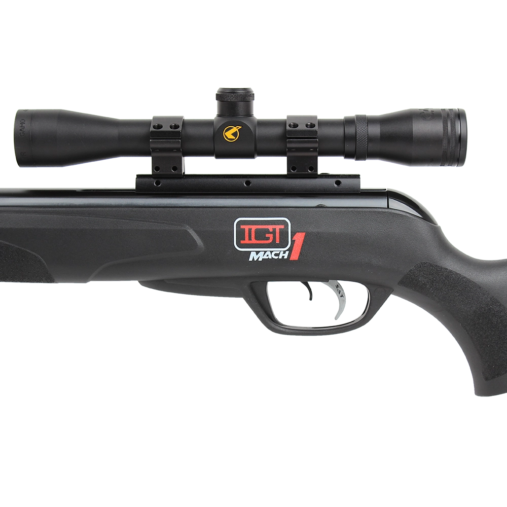 Винтовка пневматическая GAMO Black Bull IGT (переломка, черный пластик, прицел 4x32, 3Дж.), калибр 4,5 мм. Фото №7