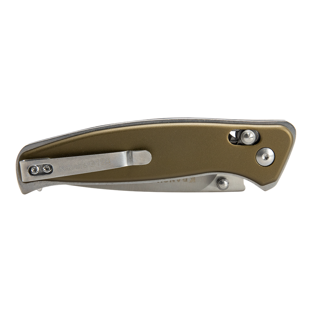 Нож складной Kranch G-124, клинок AUS8, рукоять Aluminum green. Фото №3