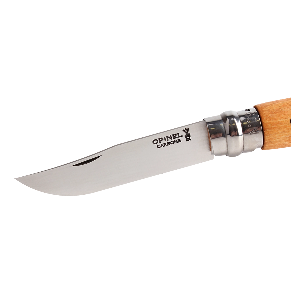 Нож "Opinel" virobloc n 9, углеродистая сталь, бук. Фото №3