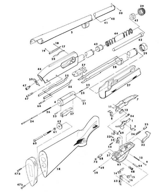 Стопор оси УСМ передняя для Remington мод. 870. Фото №2