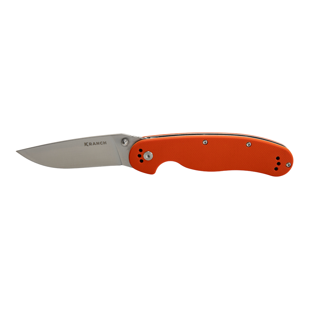 Нож складной Kranch R-120S, клинок AUS8, рукоять G10 red. Фото №1