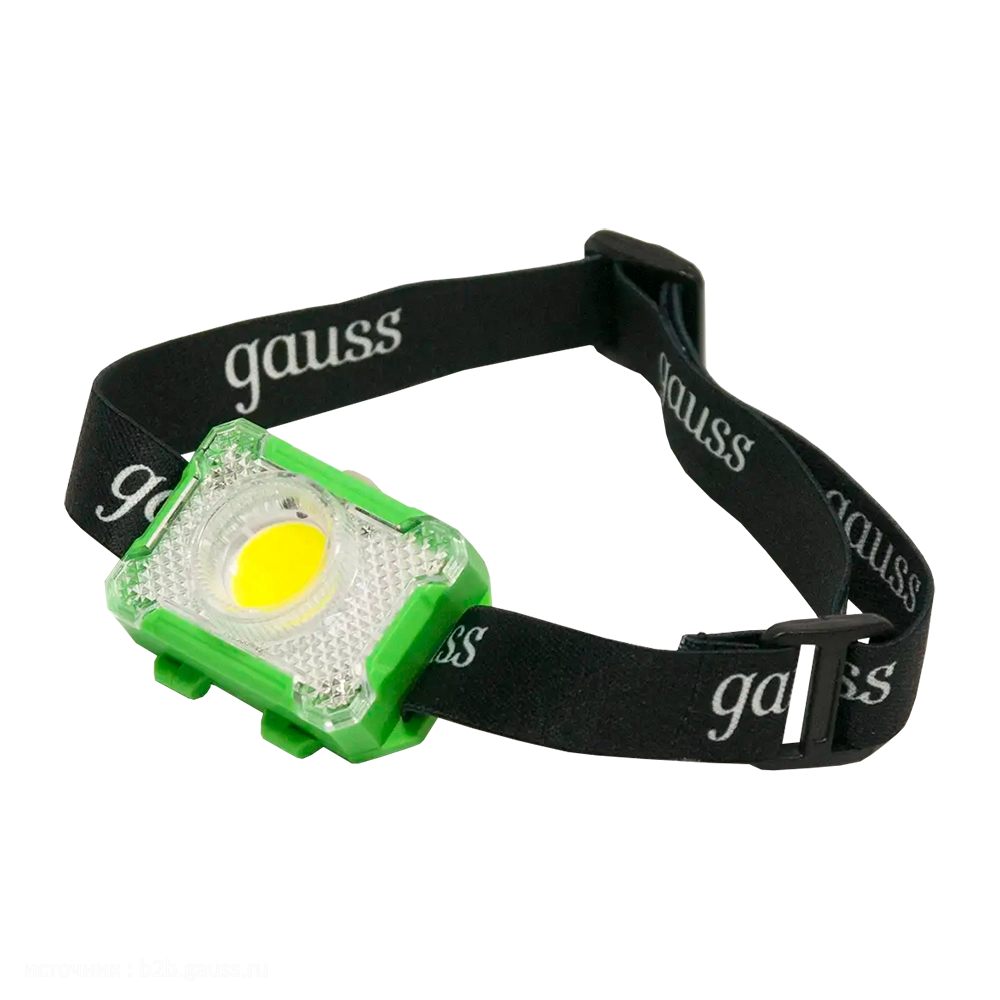 Фонарь налобный Gauss модель GFL305 3W 150lm 3xAAA LED. Фото №2