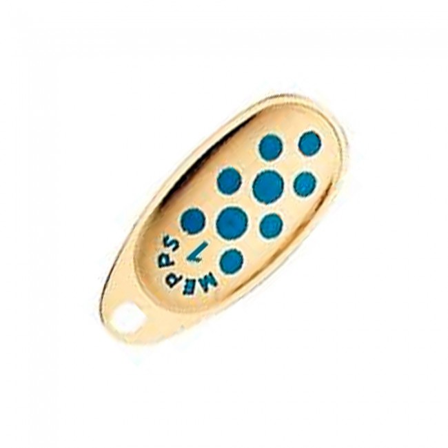 Блесна Mepps Comet PTS 2 gold/blue dots 4,5г. Фото №1