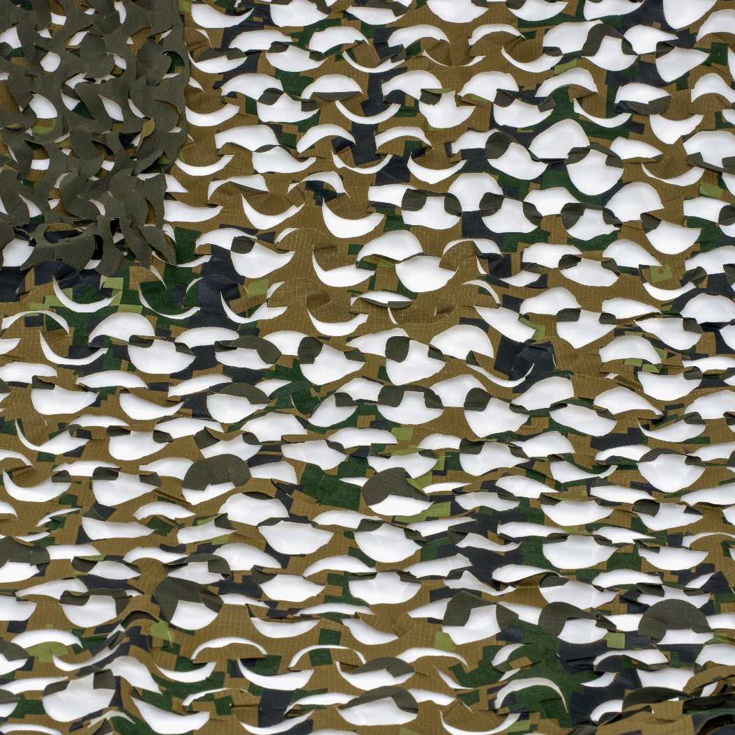 Сеть Пейзаж "Лес 3D" ( зеленый, коричневый 2,4*1,5) ПЛ-1