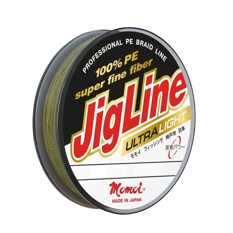 Плетеный шнур Momoi 8-и прядный JigLine Premium WX-8 0,08мм/150м, 6,2кг, хаки. Фото №2