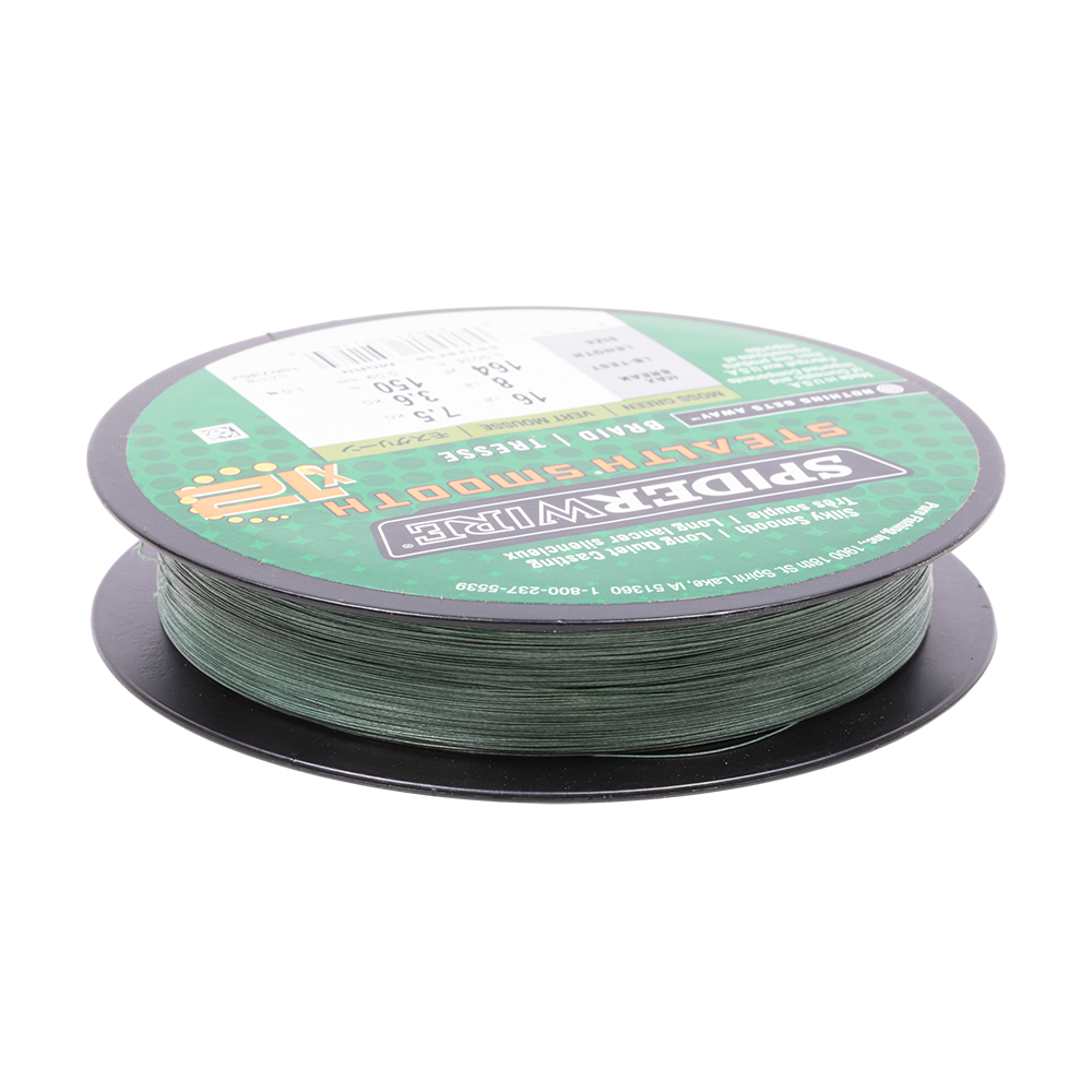 Шнур SpiderWire Stealth Smooth x12 Moss Green 150m 0.09. Фото №2