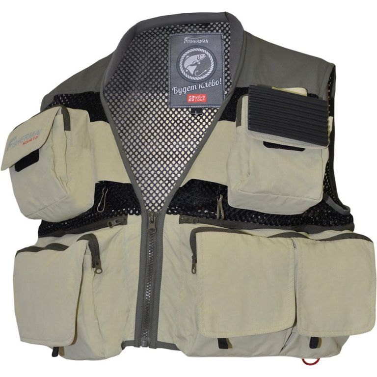 Жилет рыболовный "Профи" XL, Хаки (Nova Tour). Фото №2