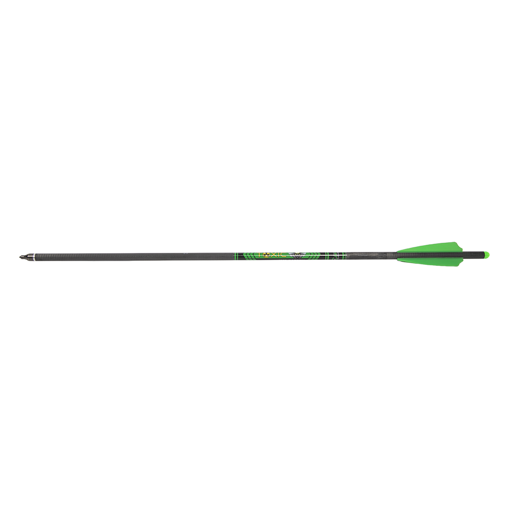 Стрела арбалетная карбоновая Centershot Toxic Carbon 20" Half Moon Nock. Фото №1