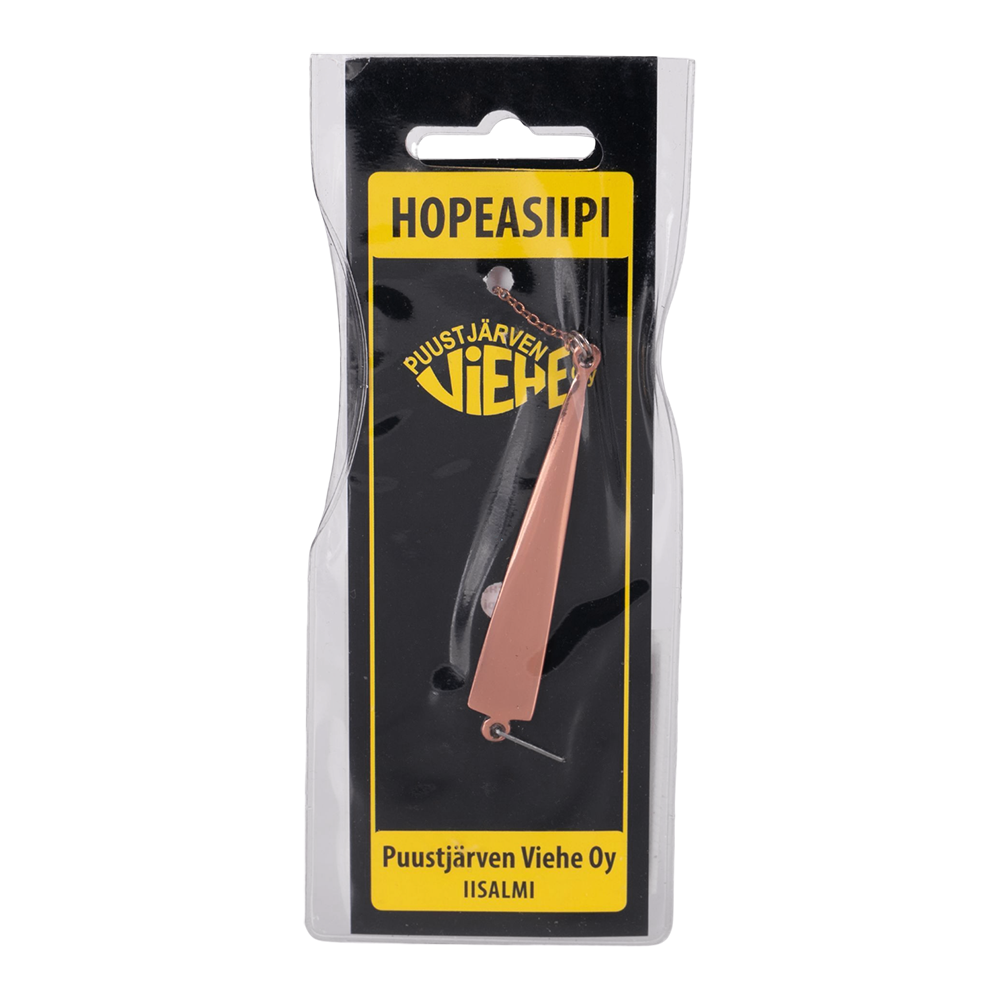 Блесна Puustjarven Hopeasiipi 60мм, 7гр, цвет (Kup/Hop) цепочка-крючок. Фото №1