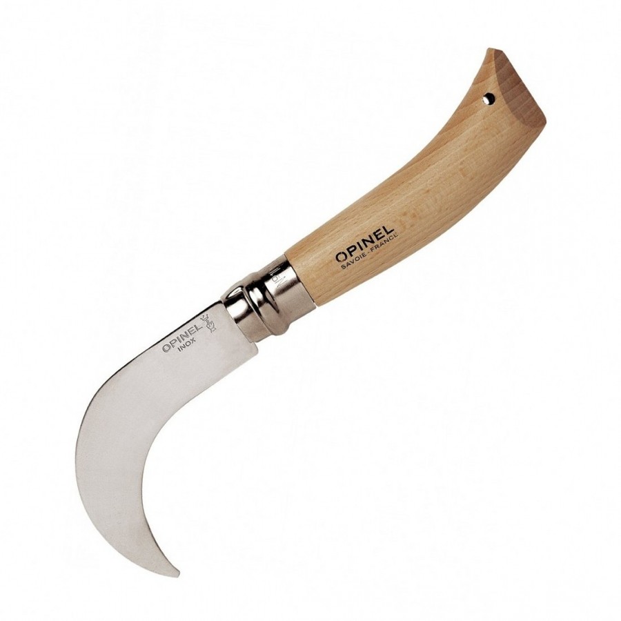 Нож "Opinel" садовый, клинок 10 см, с кривым лезвием. Фото №2