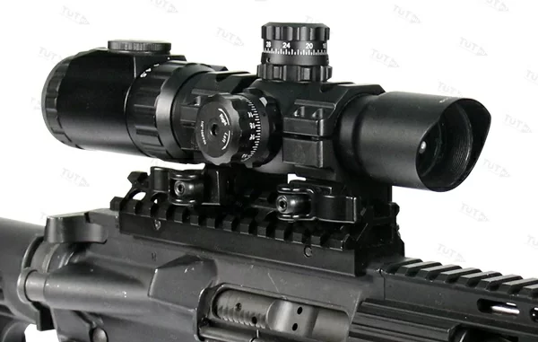 Прицел оптический LEAPERS Accushot Tactical 1-4.5X28, 30мм, грав.Circle Dot,, подсв.IE36, кольца. Фото №3