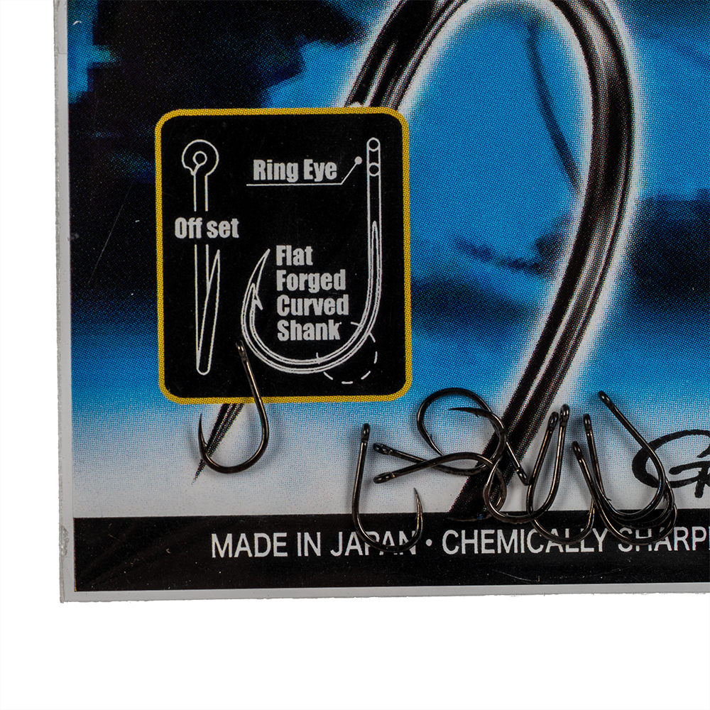 Крючок Gamakatsu Power Carp Ring Eye NSB Black №14. Фото №2