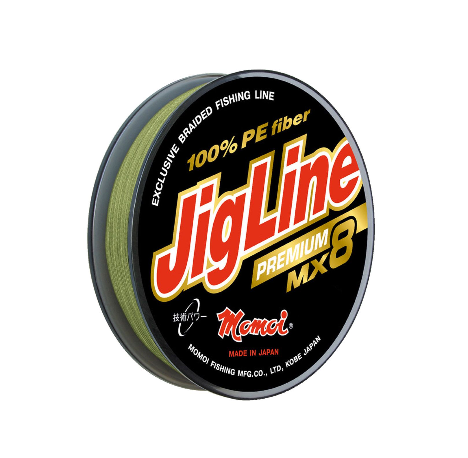 Плетеный шнур Momoi 4-х прядный JigLine WX-8 0,06мм/150м, 5,4кг, хаки