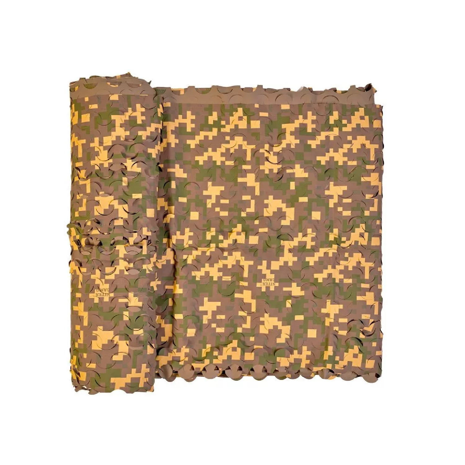 Сеть Пейзаж "Утка 3D" (зелёный, коричневый, жёлтый 2,2х1,5м) ПУ-1-2,2