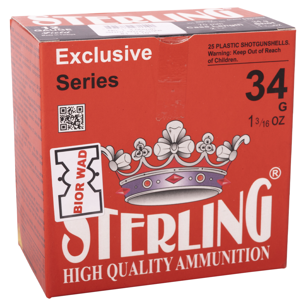 Патрон STERLING 12/70 Bior №1 34 гр. (пачка 25 шт.). Фото №4