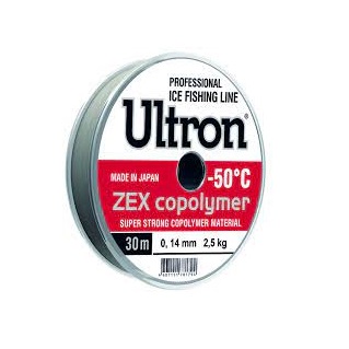 Леска монофиламентная Ultron ZEX copolimer 0,25мм/100м 7,5кг прозрачная. Фото №1