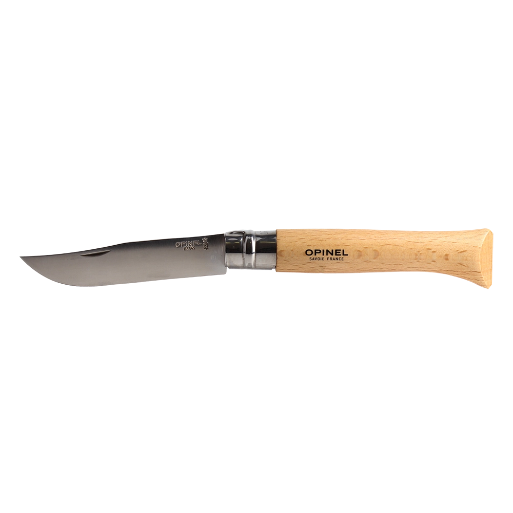 Нож "Opinel" 12VRI нержавеющая сталь, бук, клинок 12 см, "Вироблок". Фото №1