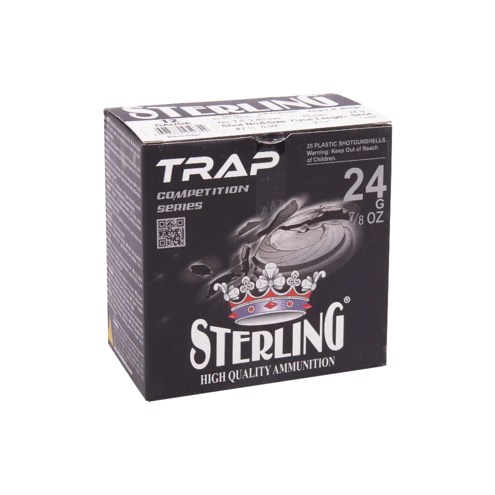 Патрон STERLING TRAP 12/70 №7,5 24 гр. (в пачке 25 шт.). Фото №1