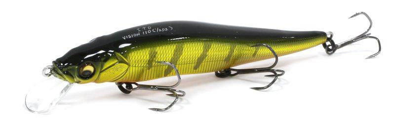 Воблер Megabass Vision Oneten 110 110мм, 14гр, заглубление 0,8-1,2м, цвет (gg kasumi-tiger). Фото №2