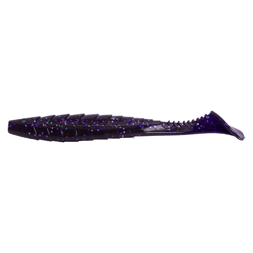 Виброхвост Esox Gekasa 5" 127мм, (4шт. упак.) цвет FK017 Indigo Mix. Фото №2